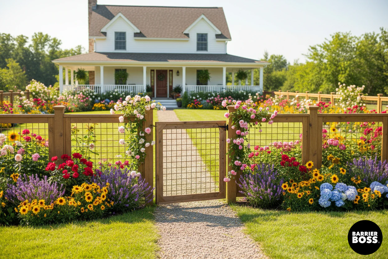 Brown Hog Wire Fence Panels - Image 27