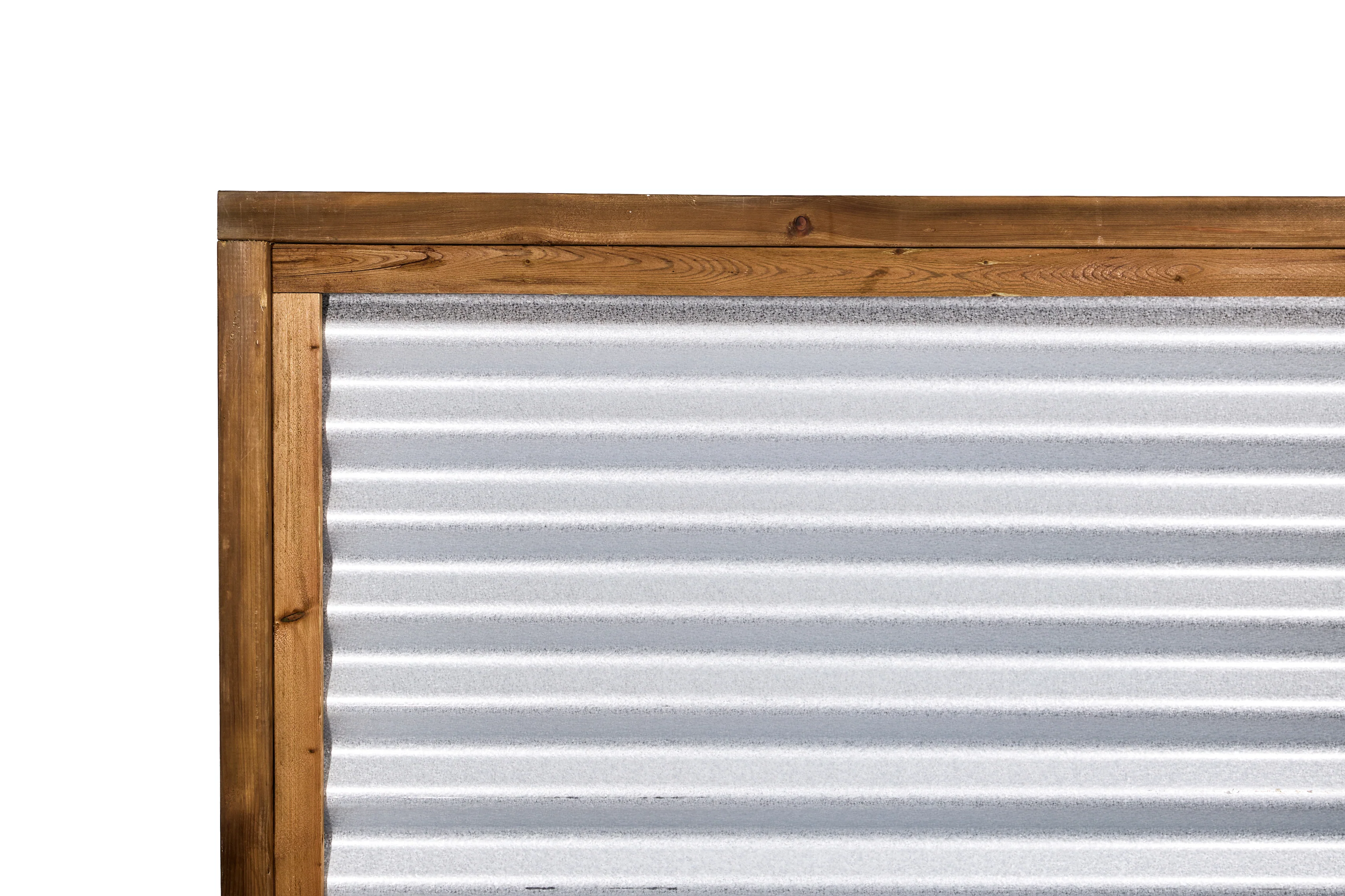 Corrugated Metal Privacy Fence Panels – Treated Wood Frame - Image 20