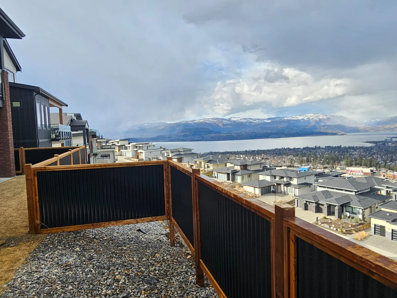 Corrugated Metal Privacy Fence Panels – Treated Wood Frame - Image 61