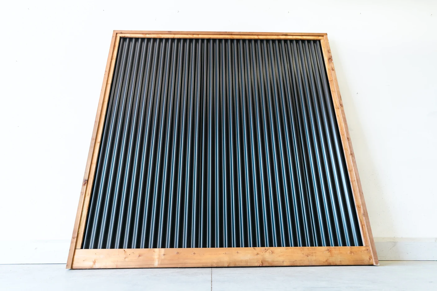 Corrugated Metal Privacy Fence Panels – Treated Wood Frame - Image 94