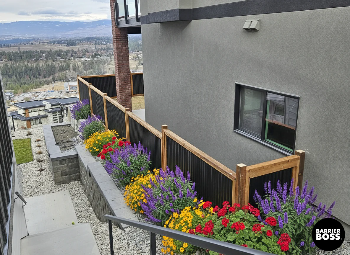 DIY Corrugated Metal Privacy Fence Kit - Treated Wood Frame - Image 54