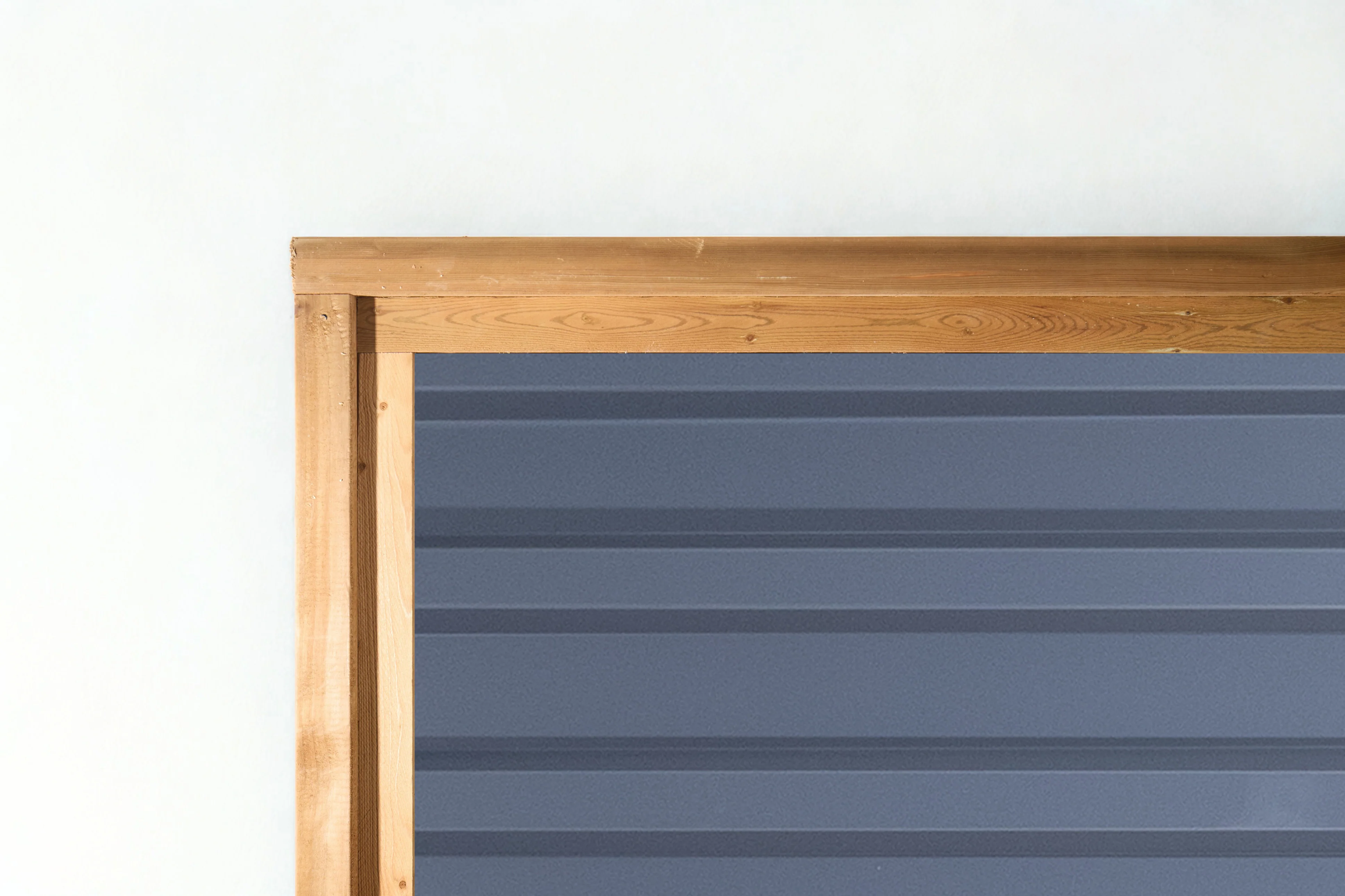 Ribbed Metal Privacy Fence Panels - Treated Wood Frame - Image 10