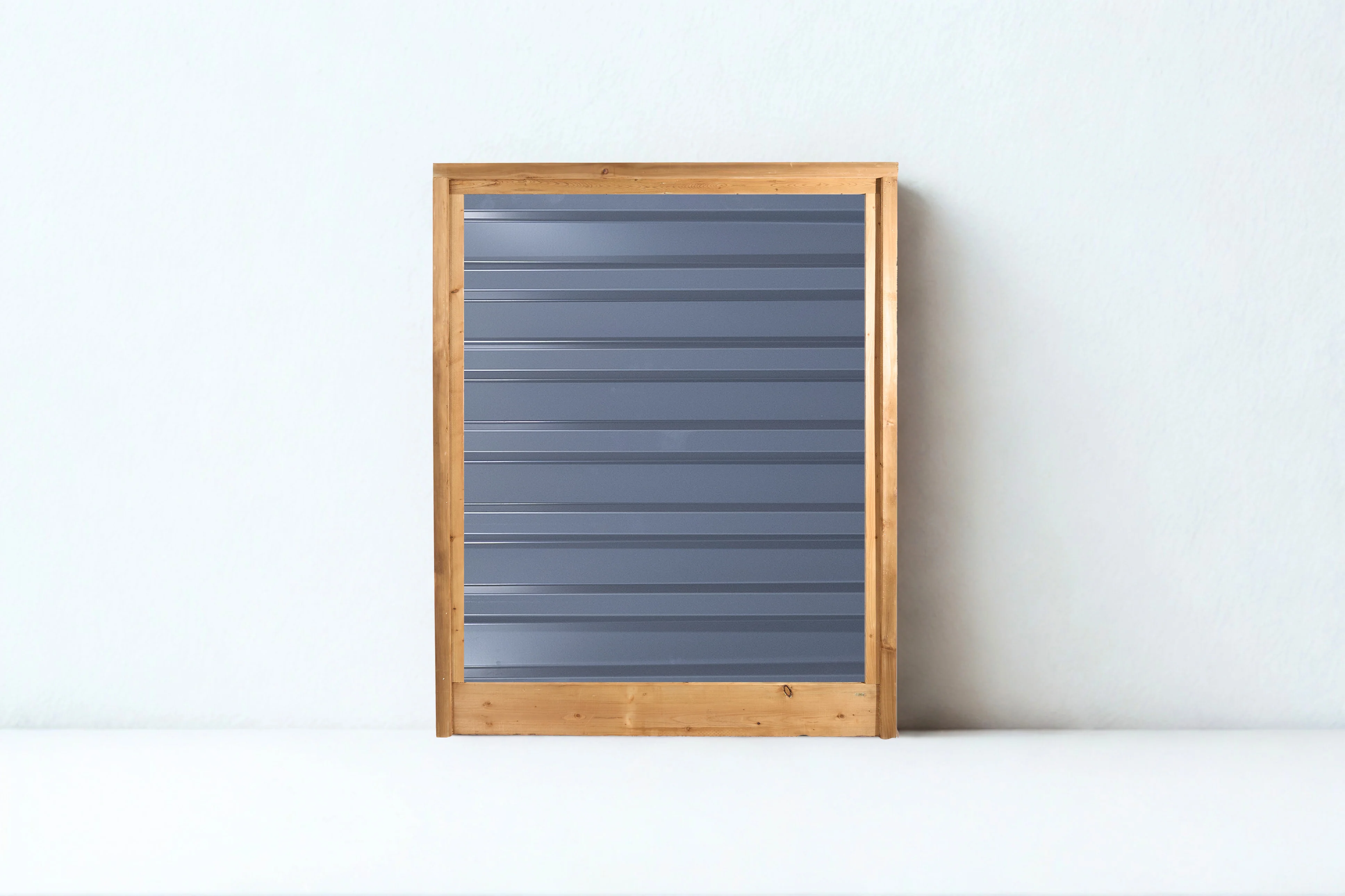 Ribbed Metal Privacy Fence Panels - Treated Wood Frame - Image 13