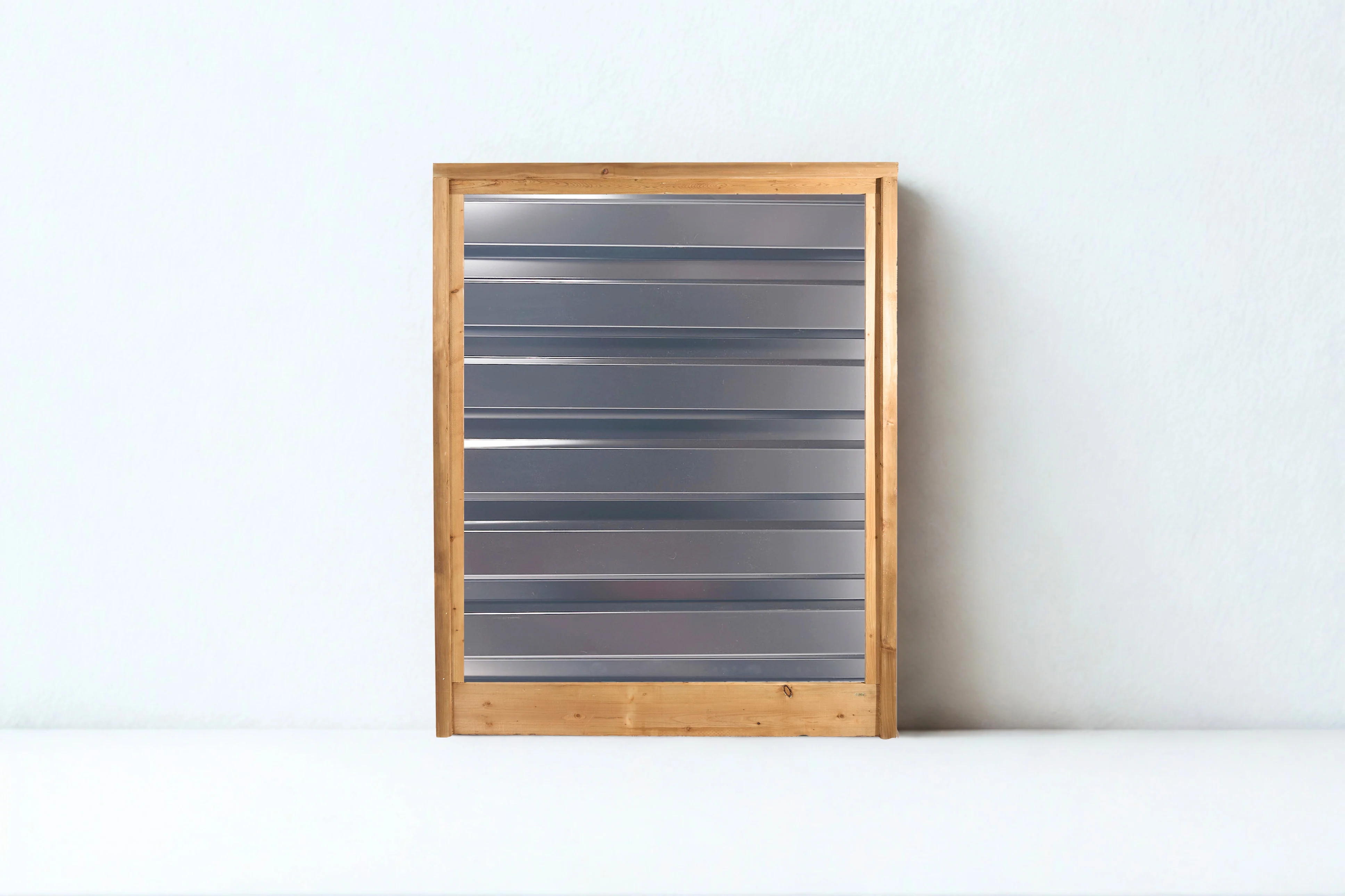 Ribbed Metal Privacy Fence Panels - Treated Wood Frame - Image 14