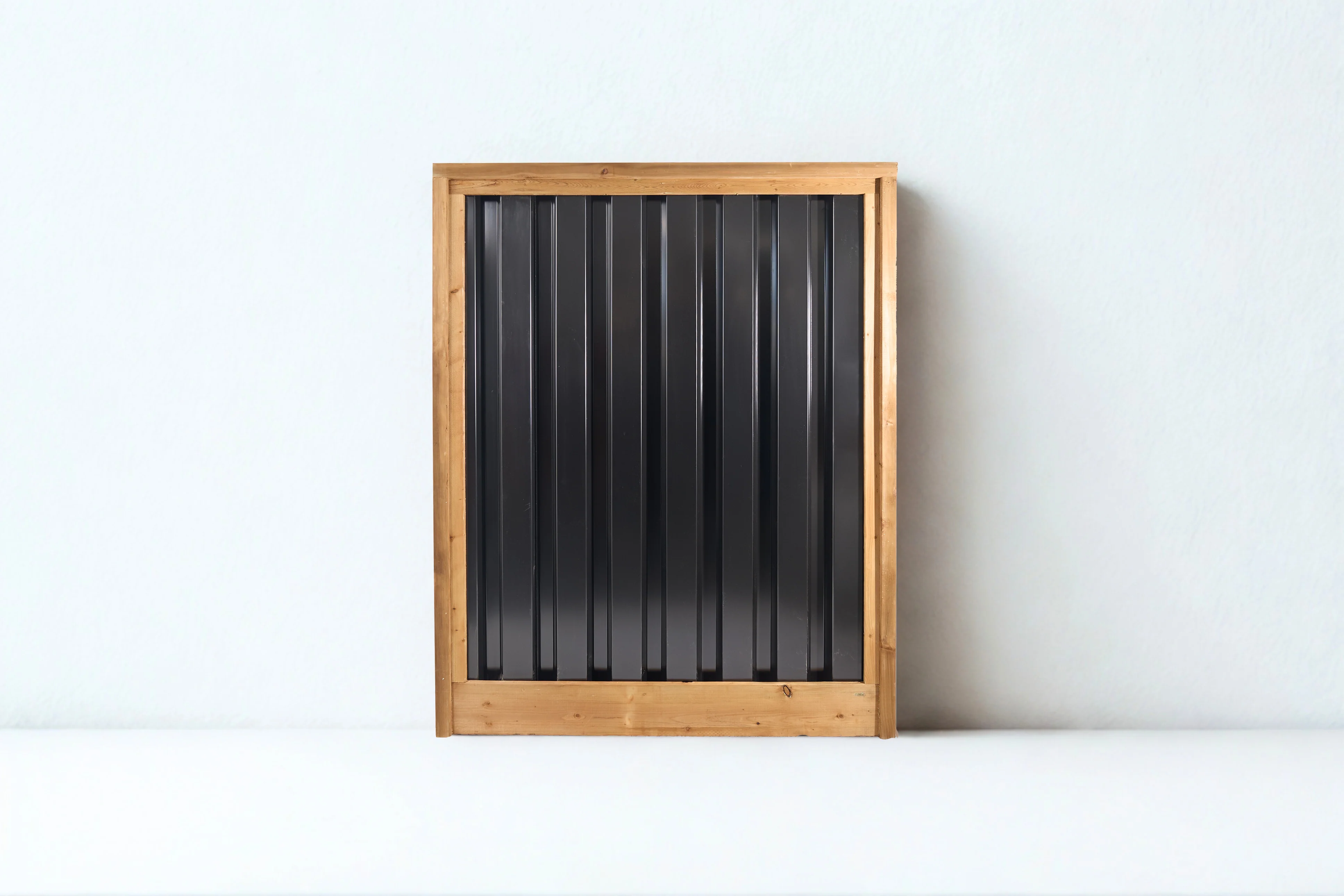 Ribbed Metal Privacy Fence Panels - Treated Wood Frame - Image 4