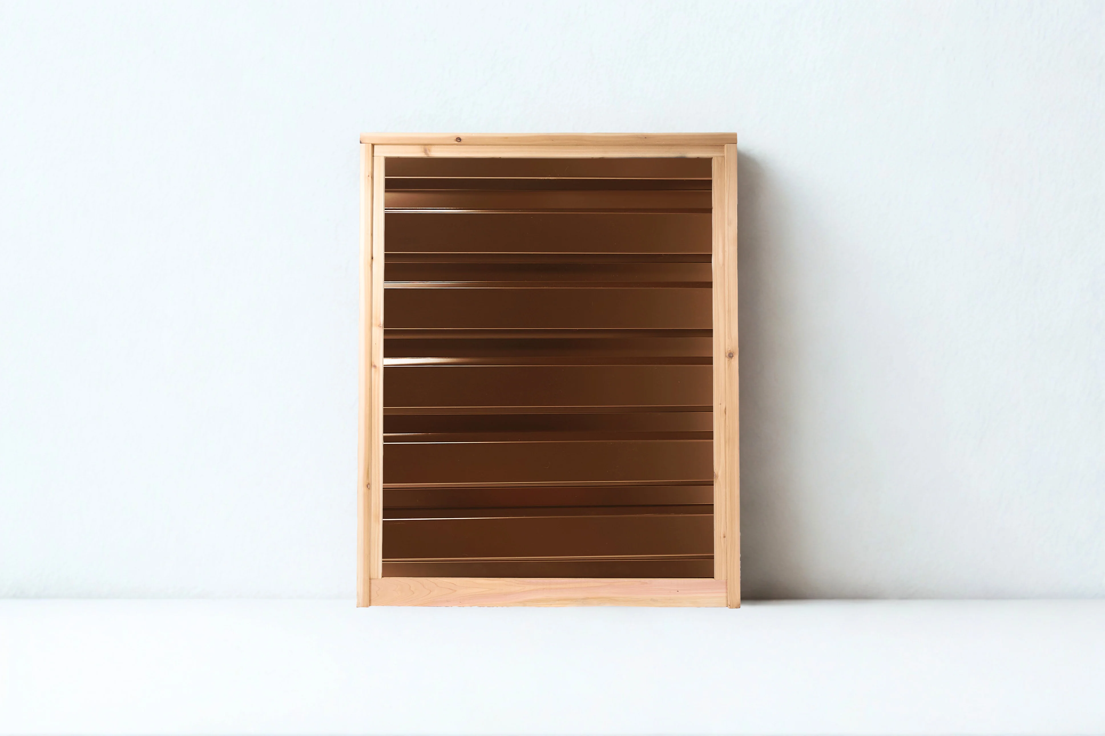 Ribbed Metal Privacy Fence Panels - Cedar Wood Frame - Image 12