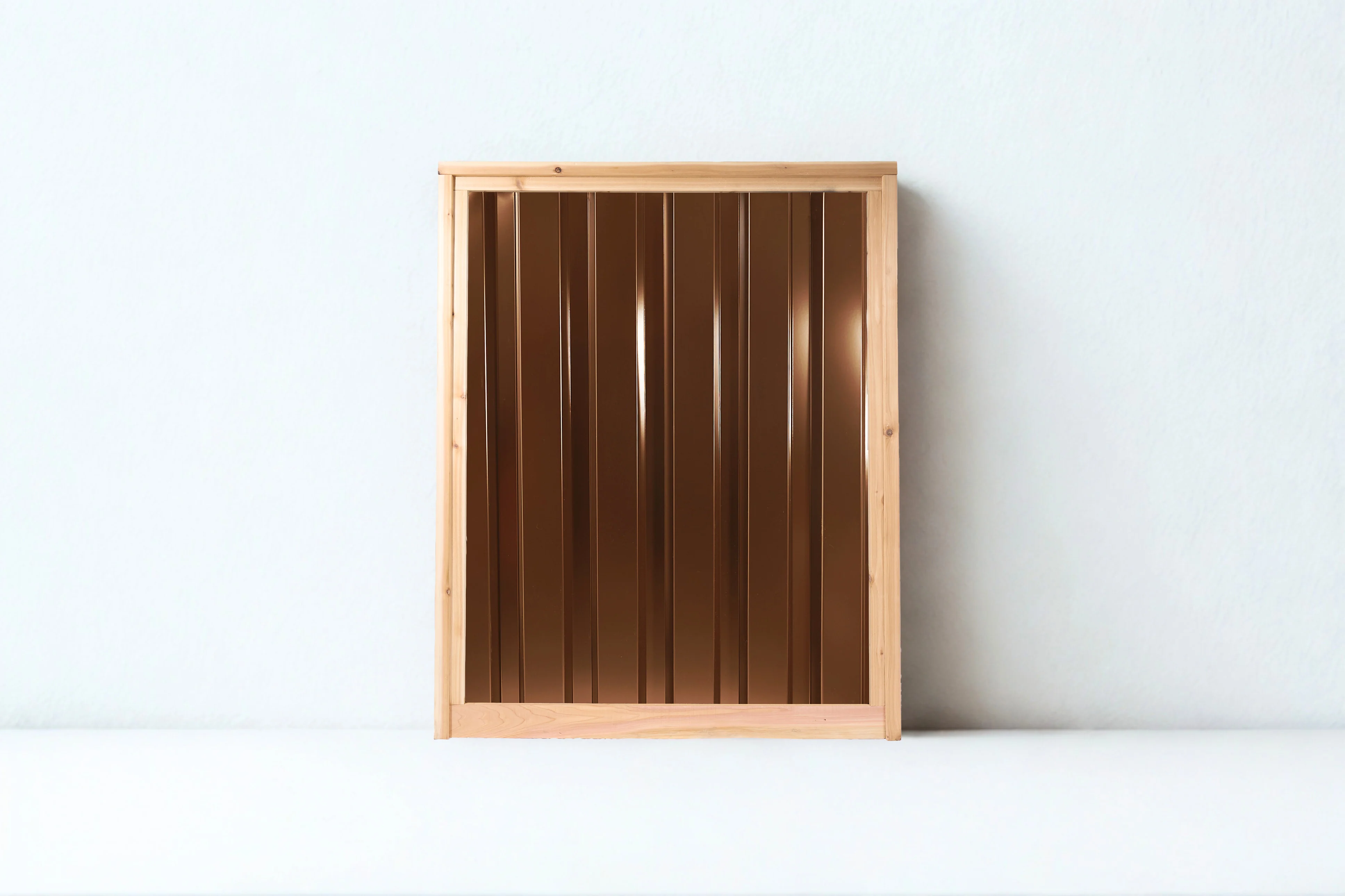 Ribbed Metal Privacy Fence Panels - Cedar Wood Frame - Image 5