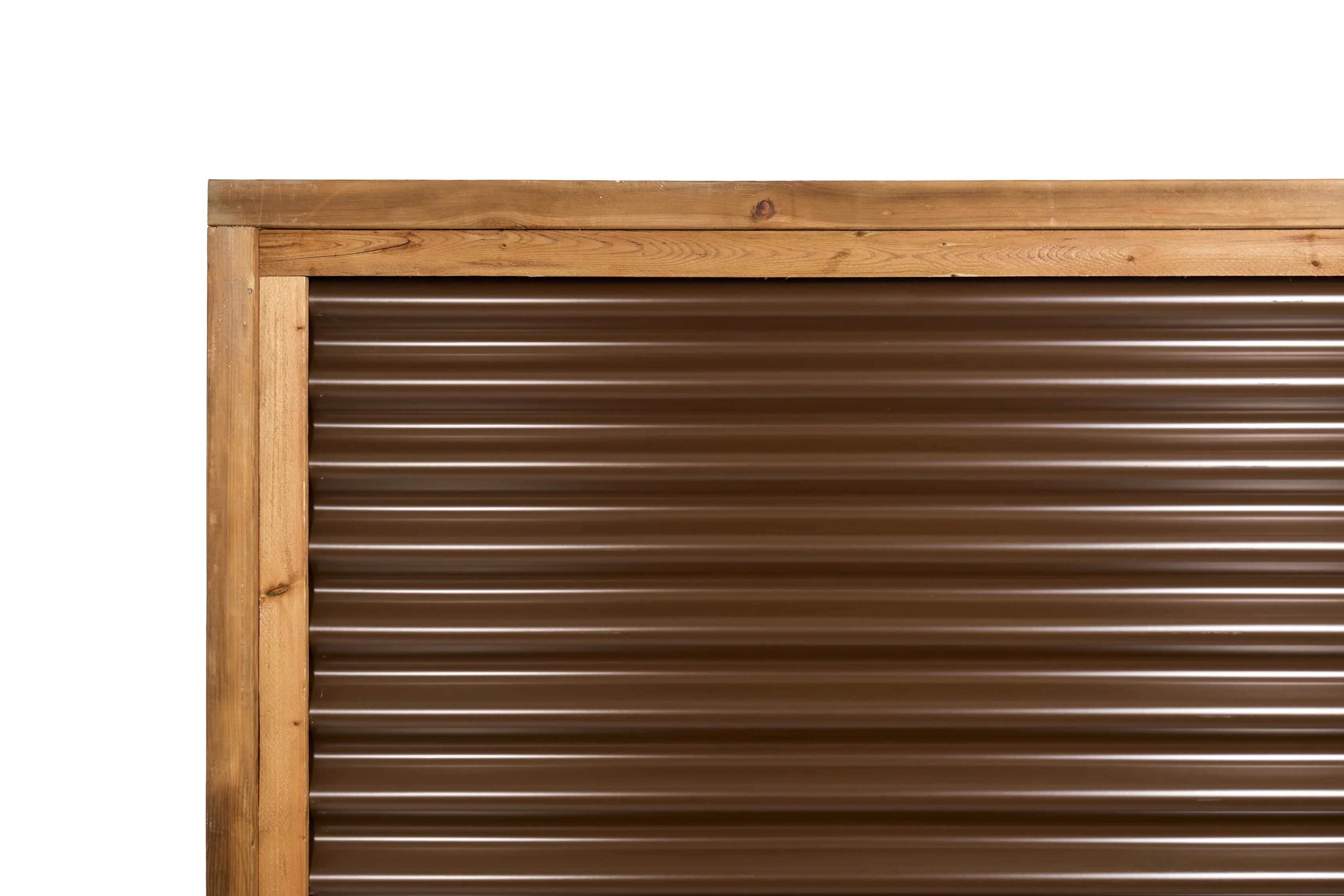 DIY Corrugated Metal Privacy Fence Kit - Treated Wood Frame - Image 10