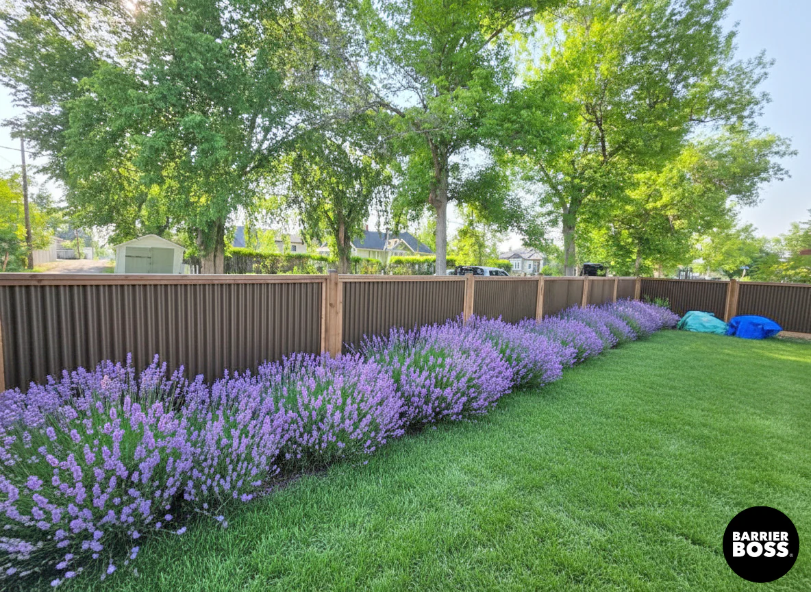 DIY Corrugated Metal Privacy Fence Kit - Treated Wood Frame - Image 21