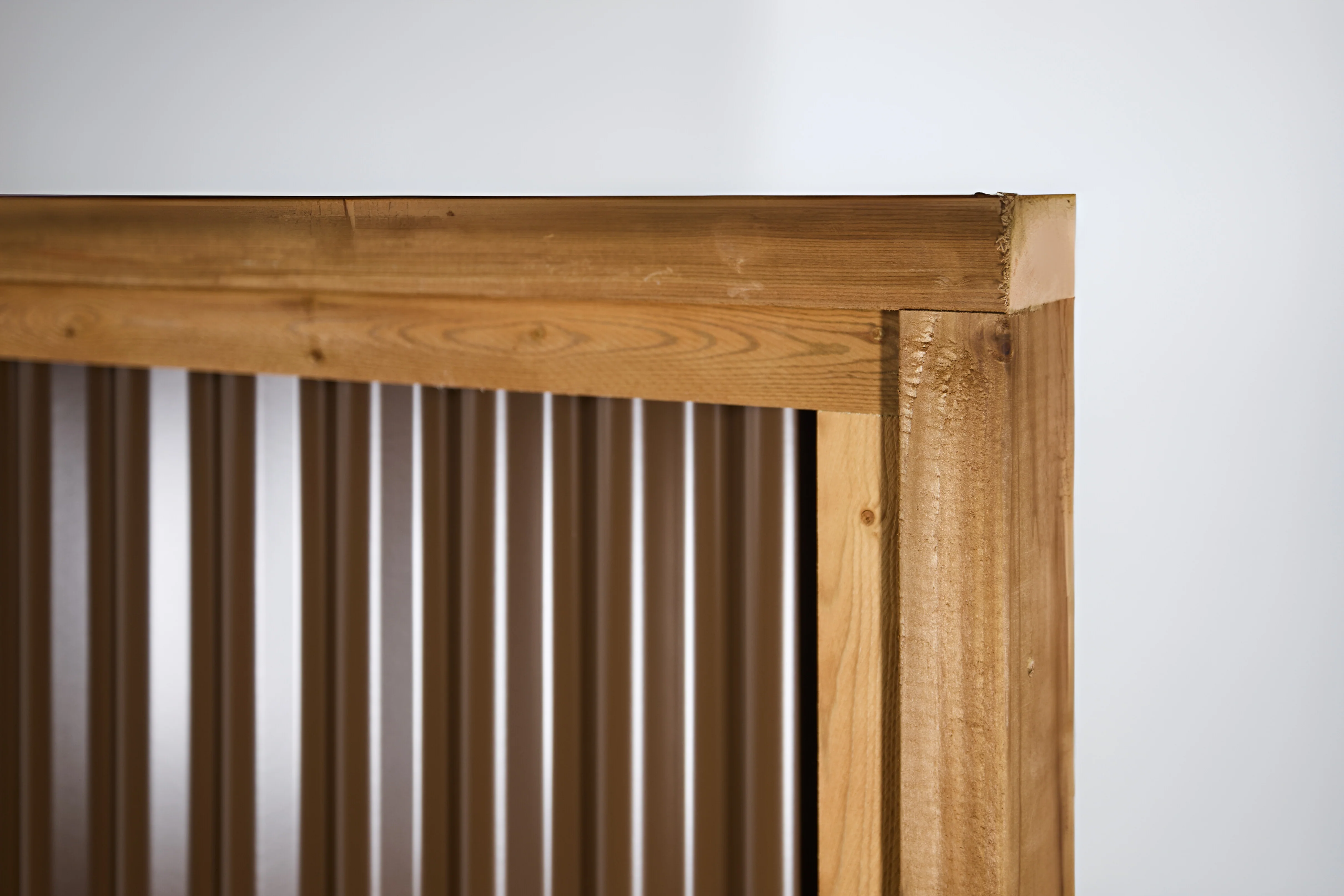 DIY Corrugated Metal Privacy Fence Kit - Treated Wood Frame - Image 56