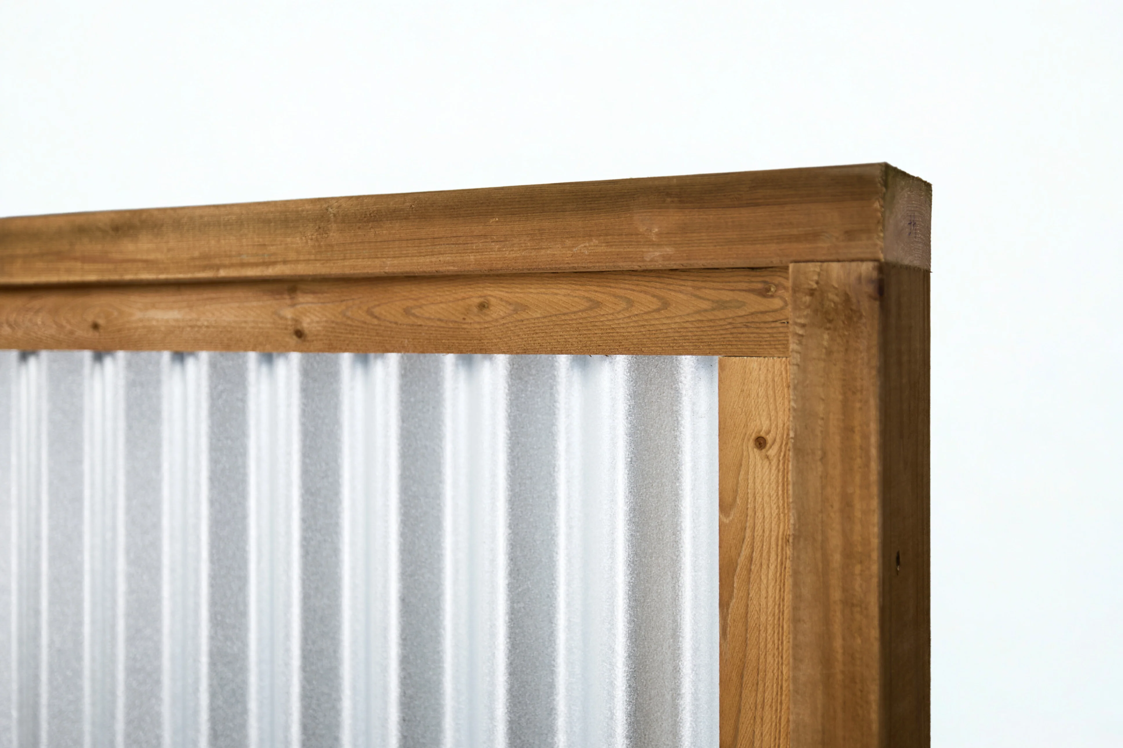 DIY Corrugated Metal Privacy Fence Kit - Treated Wood Frame - Image 61