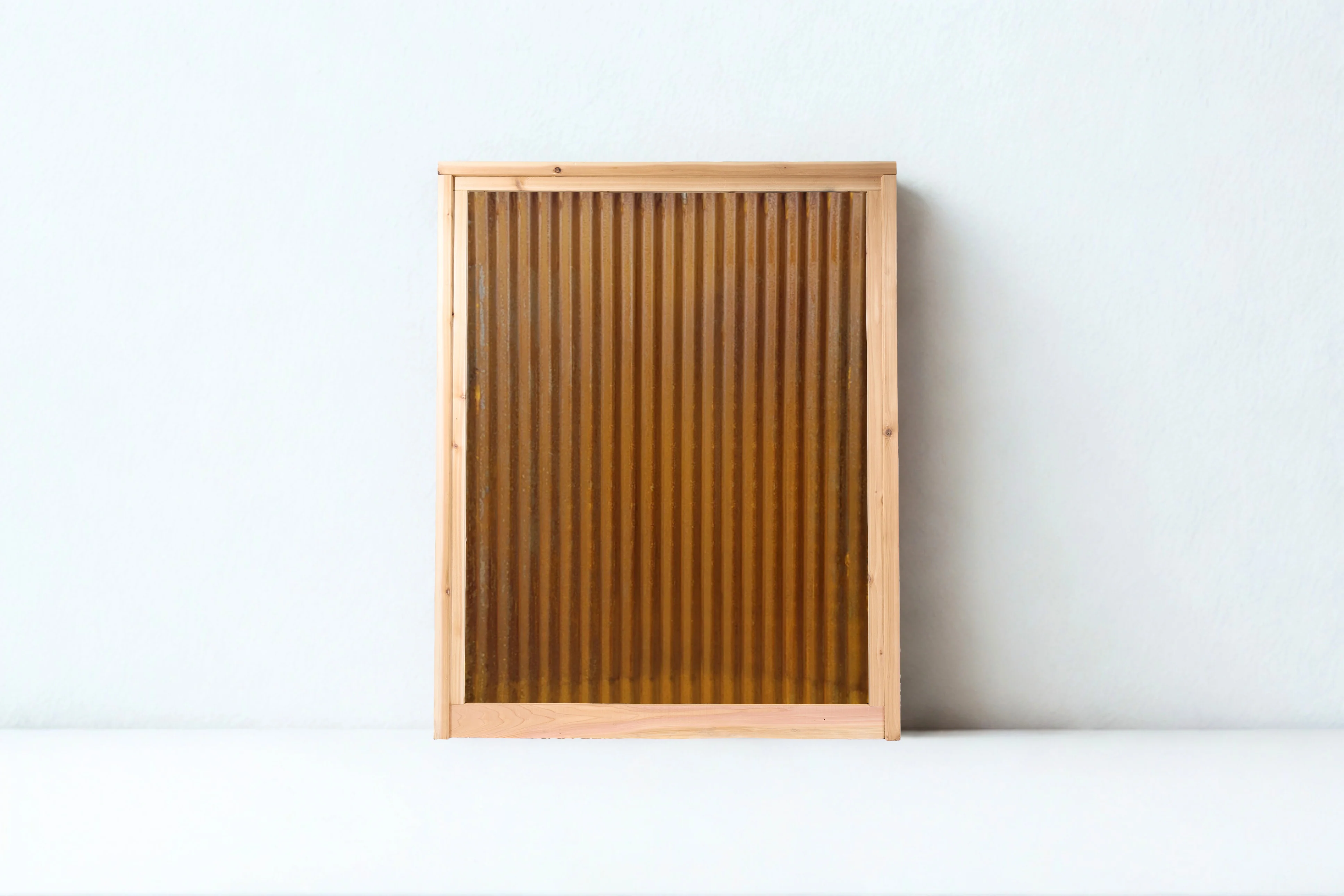 Corrugated Metal Privacy Fence Panels – Cedar Wood Frame - Image 8