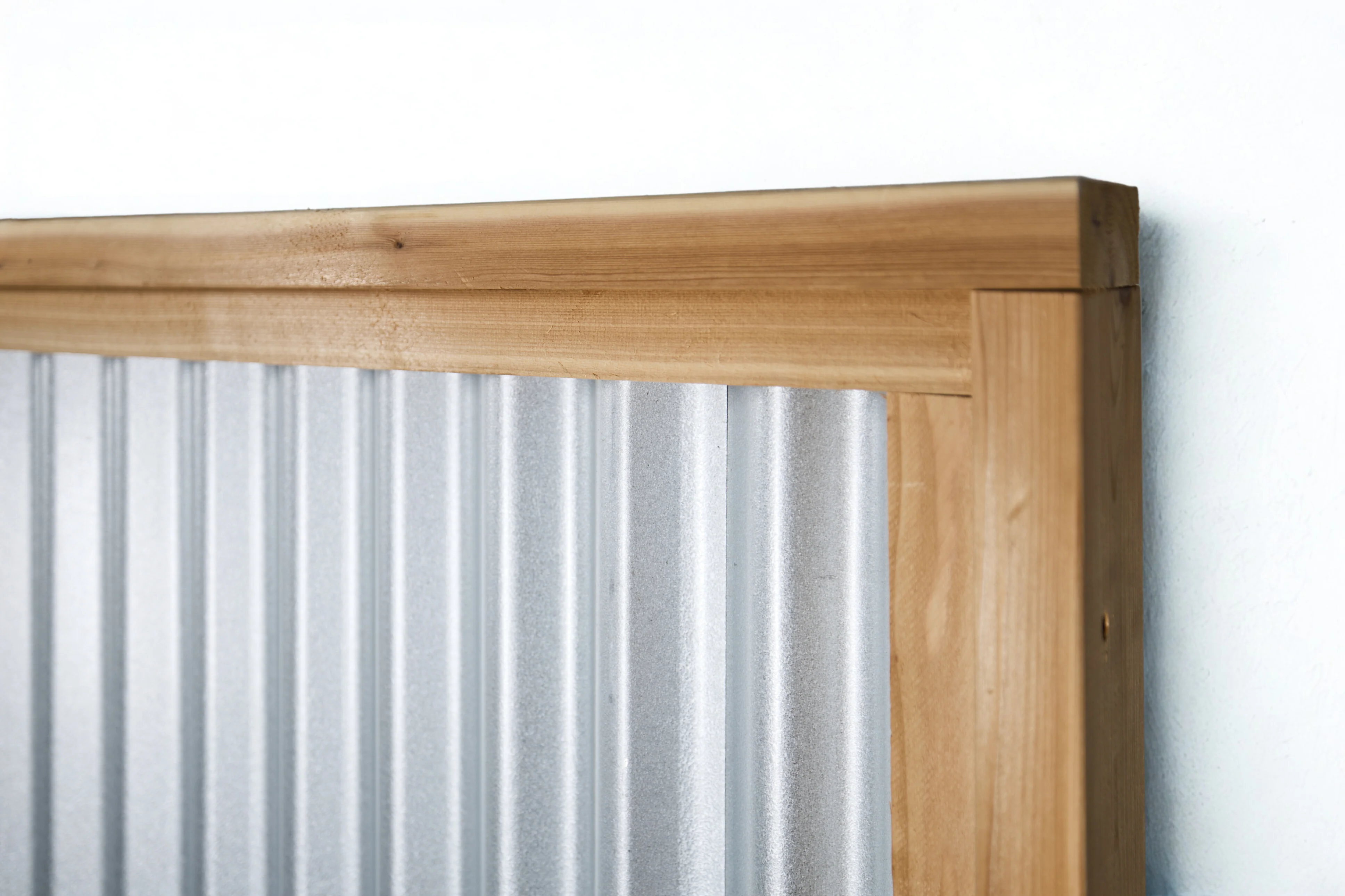 DIY Corrugated Metal Privacy Fence Kit - Cedar Wood Frame - Image 28