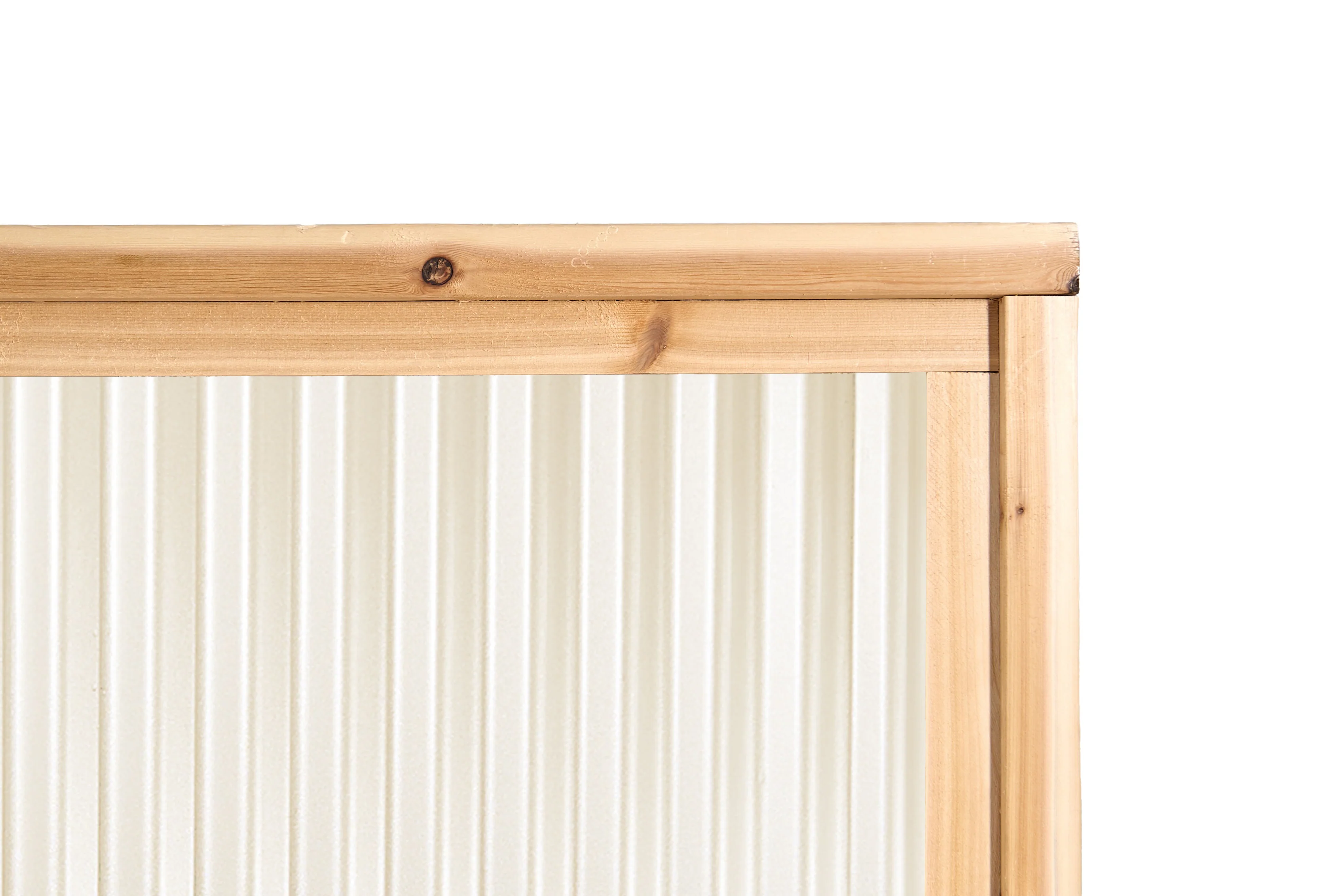 DIY Corrugated Metal Privacy Fence Kit - Cedar Wood Frame - Image 5