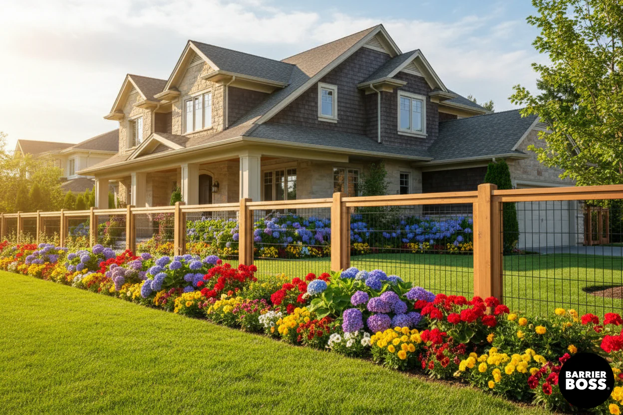 Black Hog Wire Fence Panels - Image 32