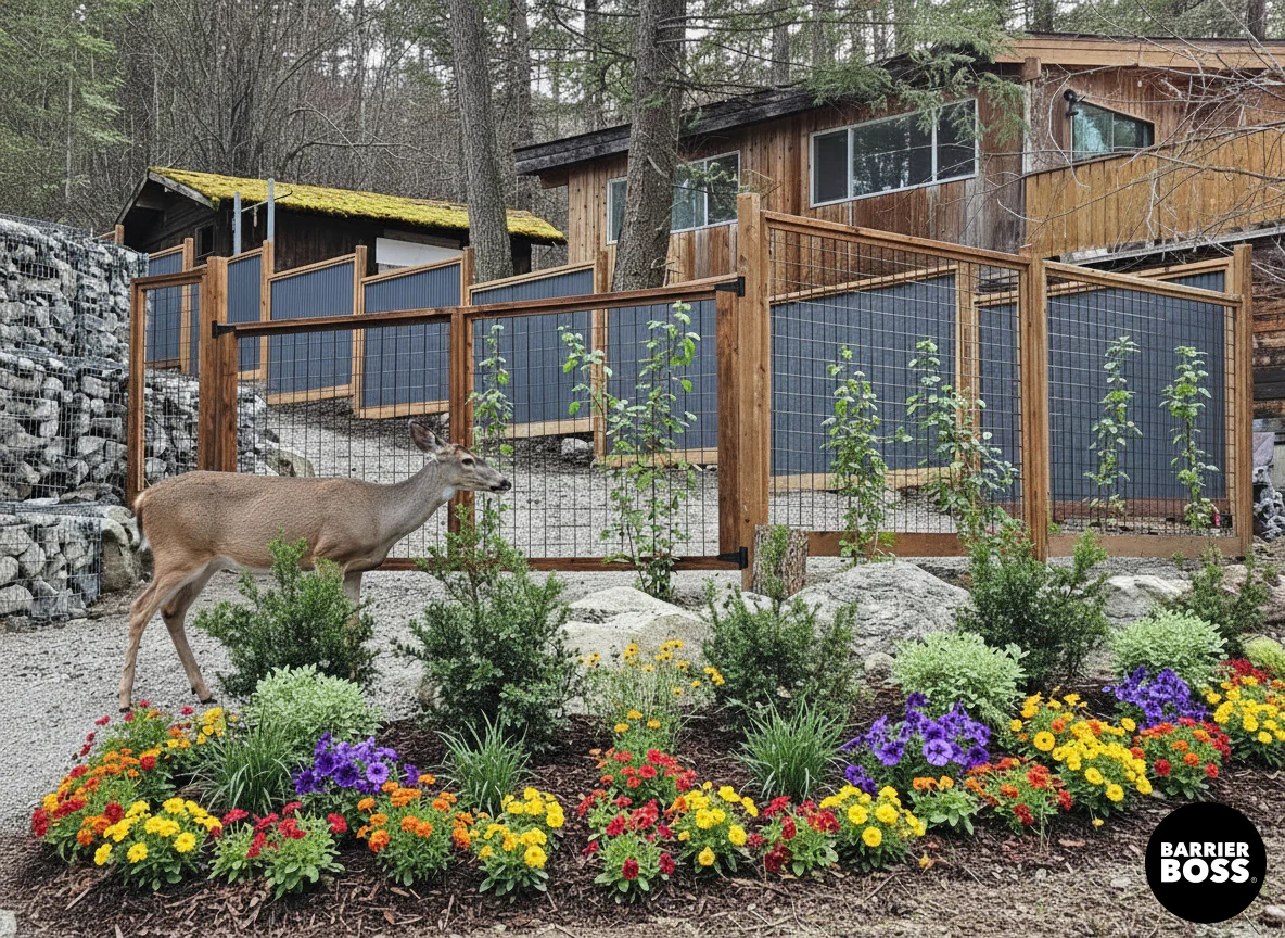 Black Hog Wire Fence Panels - Image 45