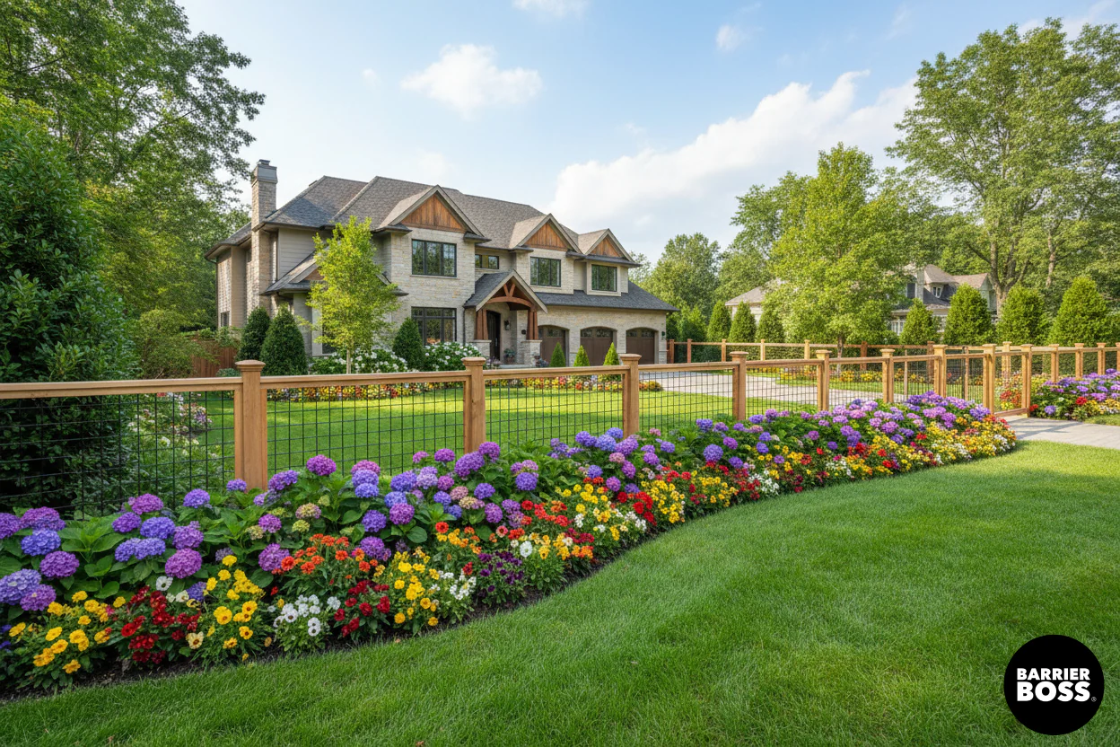 Black Hog Wire Fence Panels - Image 46