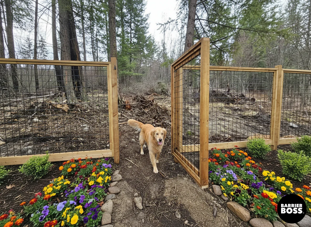 Black Hog Wire Fence Panels - Image 55