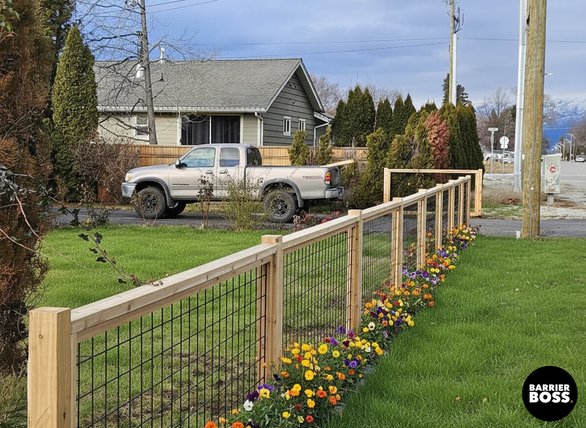 Black Hog Wire Fence Panels - Image 61