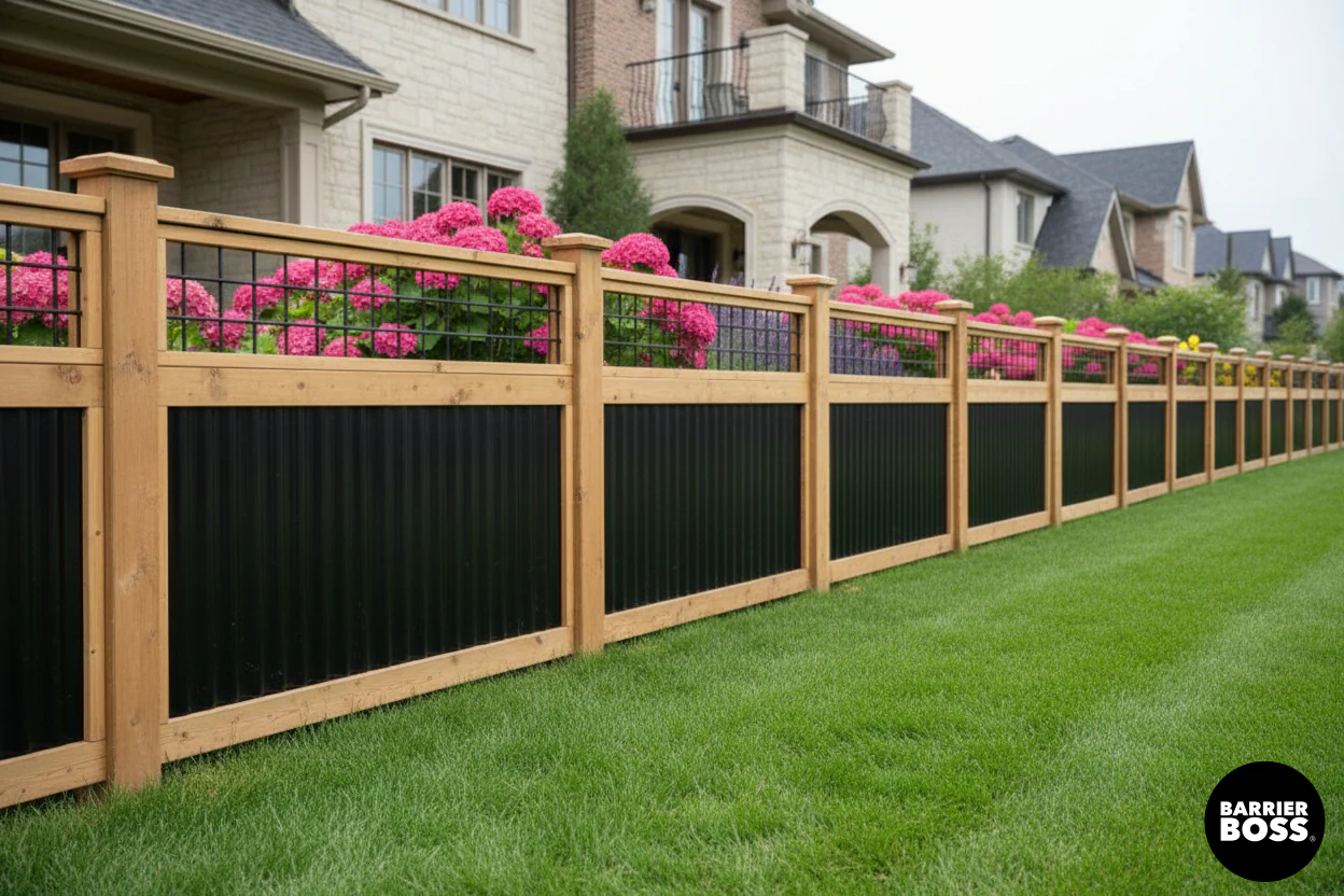 Black Hog Wire Fence Panels - Image 64