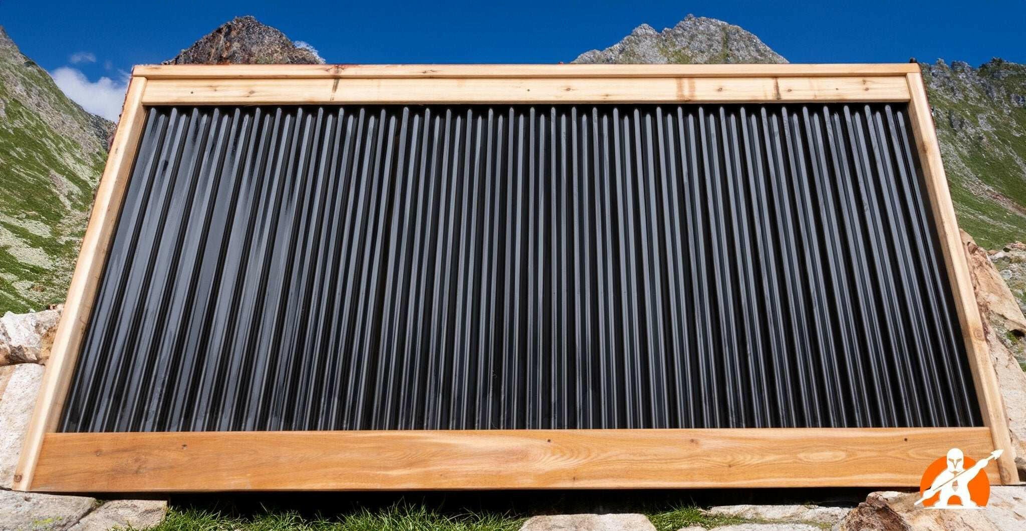 Corrugated Metal Privacy Fence Panels – Cedar Wood Frame - Image 22