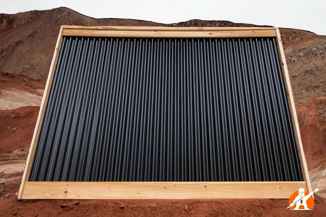 Corrugated Metal Privacy Fence Panels – Cedar Wood Frame - Image 24