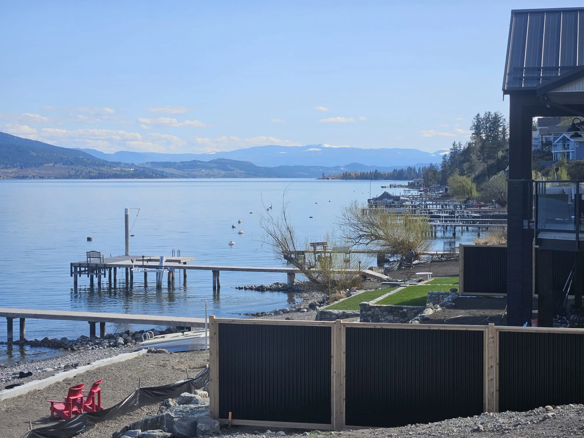 Corrugated Metal Privacy Fence Panels – Cedar Wood Frame - Image 29