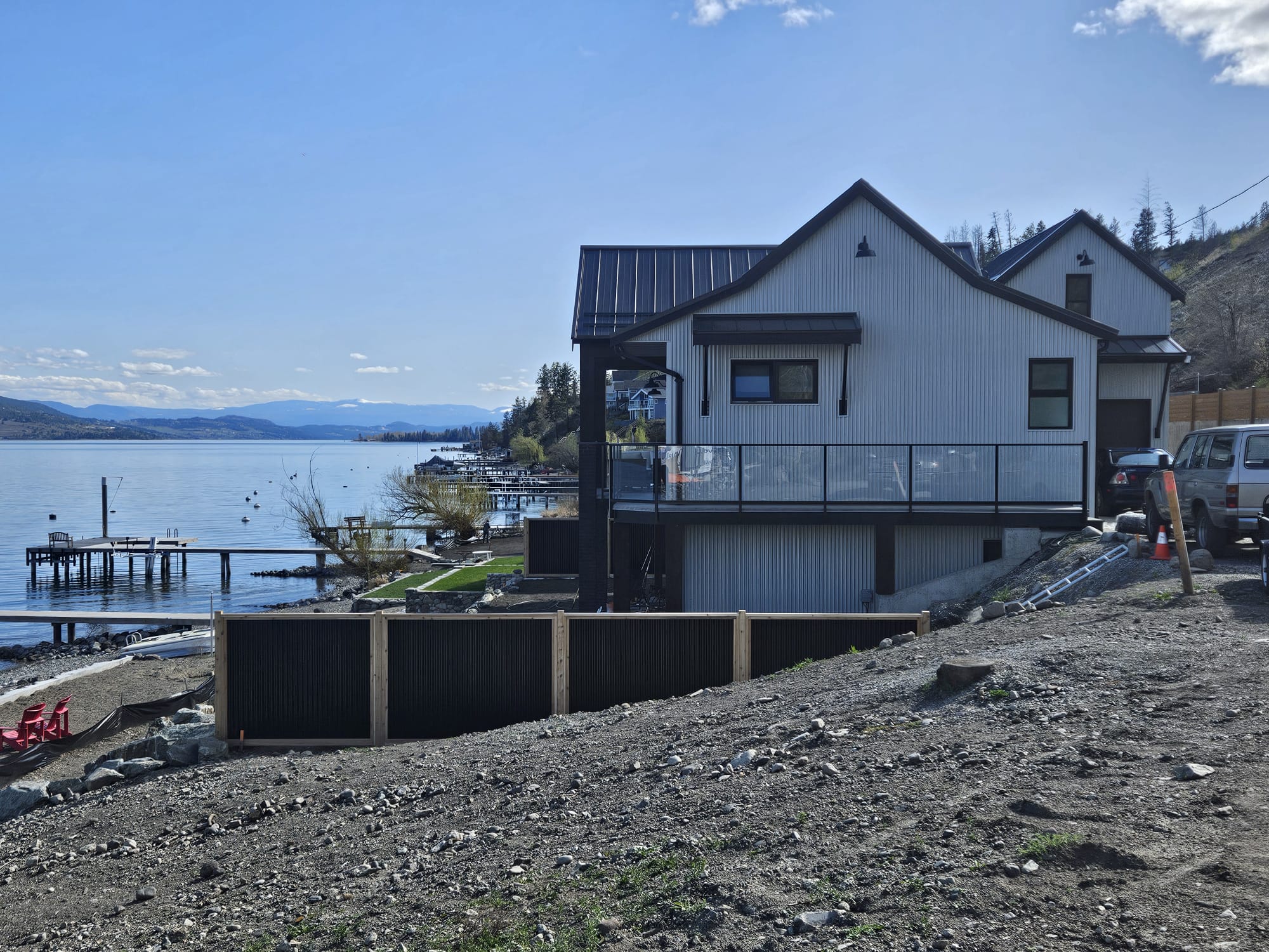 Corrugated Metal Privacy Fence Panels – Cedar Wood Frame - Image 30