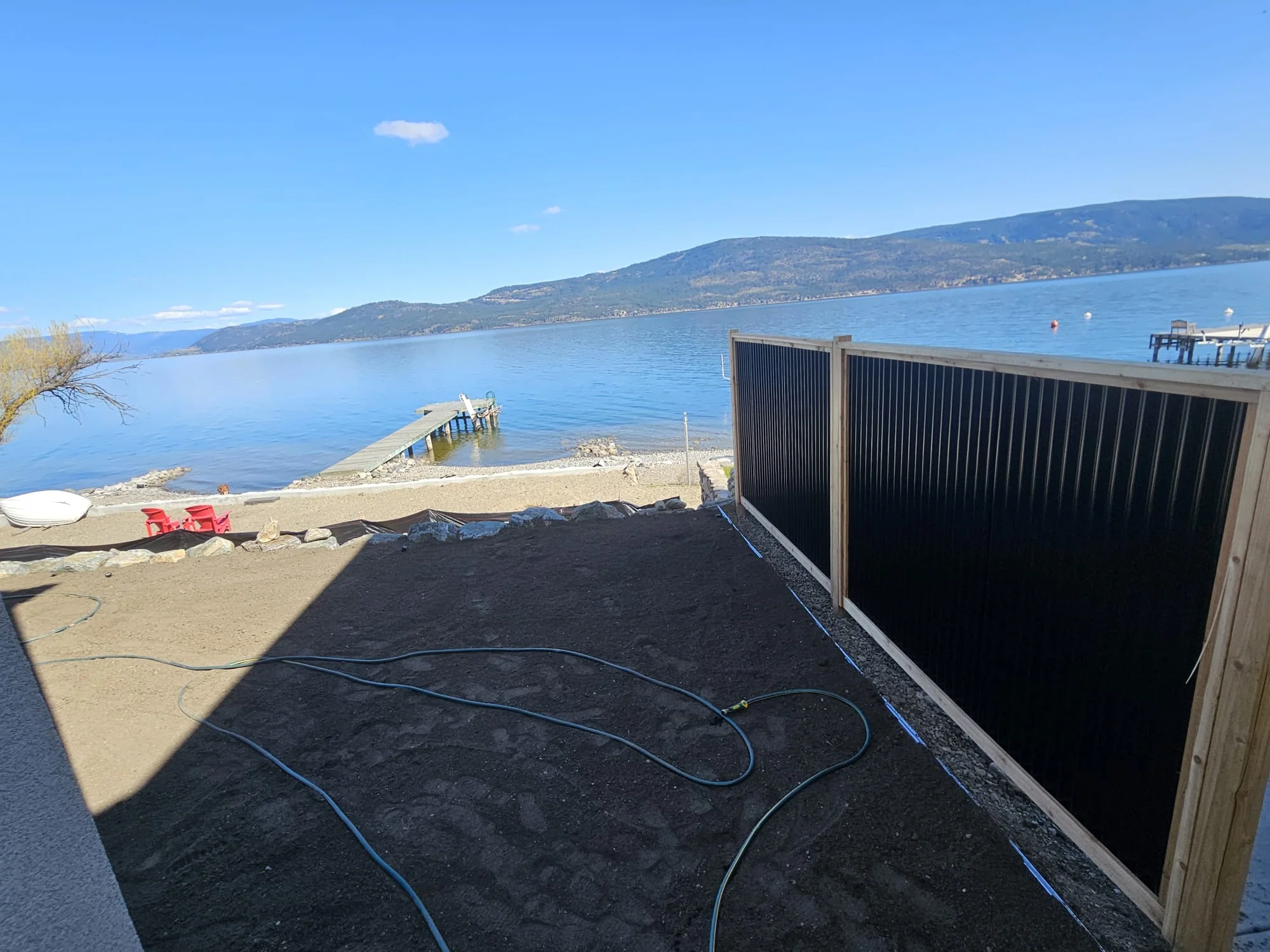 Corrugated Metal Privacy Fence Panels – Cedar Wood Frame - Image 33